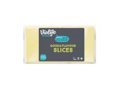 Vegan kaas Gouda 25 plakken per pak, tray 500 gr