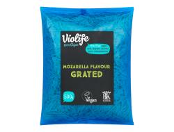 Vegan kaas mozzarella flavour geraspt, zak 500 gr
