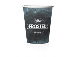 Milkshakebeker 'Frosted' 400 ml Ø90 mm karton FSC, pak 50 stuks