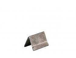 RVS Kaarthouder 6 x 3 cm per stuk, doos 50 stuks