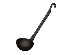 Pollepel PA+ Ø 100 x 270 mm, per stuk