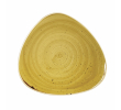 Churchill Triangle bord Stonecast Mustard Seed Yellow 192 mm, doos 12 stuks