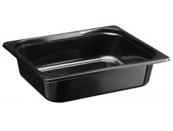 Bak zwart gastronorm PP 1/2 80mm, doos 130 stuks