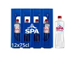 Intense mineraalwater koolzuurhoudend fles 75 cl, krat 12 flessen