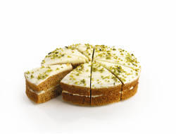 Carrot cake classic voorgesneden in 10 punten, doos 1,25 kg