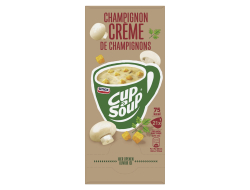 Cup-a-Soup champignon crèmesoep opbrengst 175 ml per zakje, doosje 21 zakjes