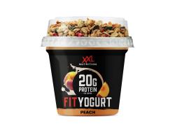 Yoghurt fitmeal perzik & granola 200 gr per beker, tray 6 bekers