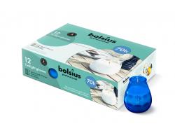 Kaars twilight blauw 70 branduren, doos 12 stuks