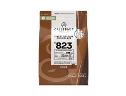 Melkchocolade callets 33,6% cacao, zak 2,5 kg