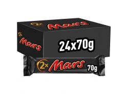 Candybar 2-pack 2 x 35 gr per stuk, doos 24 stuks.