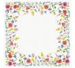 Duni Napperon Dunisilk Flowy Meadow 84 x 84 cm 20 stuks per pak, doos 5 pakken