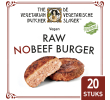De Vegetarische Slager Veganistische NoBeef burger raw 113 gr per stuk, doos 20 stuks