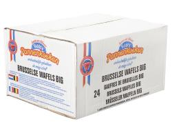 Brusselse wafels 80 gr per stuk, doos 24 stuks