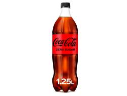 Cola zero sugar 1,25 ltr per petfles, krimp 12 flessen.