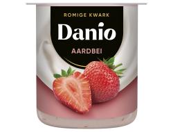 Danio romige kwark aardbei, beker 450 gr