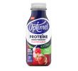 Optimel Drinkyoghurt proteïne framboos aardbei 330 ml per petfles, tray 6 flessen