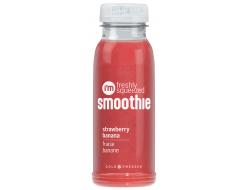 Smoothie aardbei 25 cl per flesje, krimp 6 flesjes