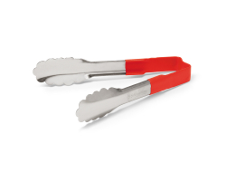 Serveertang rood 15 cm, per stuk
