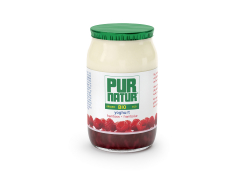 Yoghurt framboos biologisch 150 gr per pot, tray 8 potten