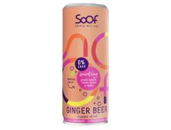 Frisdrank ginger beer sparkling 25 cl per blik, tray 12 blikken