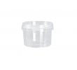 Dressingboxx Sausbakje rond transparant 100 ml PP 70,3 mm, krimp 50 stuks