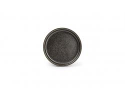 Bord plat black ceres Ø 13,5 x H. 3 cm zwart, doos 12 stuks
