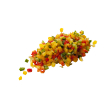 Vers&zo Gemengde paprikablokjes 6 mm, bak 1 kg