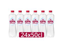 Koolzuurhoudend mineraalwater Intense 50 cl per petfles, tray 24 fl