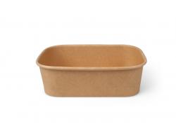 Maaltijdbak 750 ml kraft karton FSC, pak 25 stuks