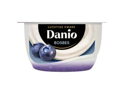 Danio luchtige kwark bosbes 125 gr per cupje, tray 2 cupjes