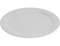 Bord met smalle rand budgetline wit plat Ø26 cm krimp 3 stuks, doosje 1 krimp.
