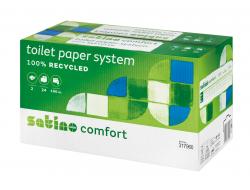 Systeem toiletpapier comfort 100 mtr 2-laags, doos 24 rollen