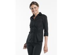 Blouse dames zwart stretch 3/4 mouw xs, per stuk