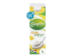 Halfvolle yoghurt vanille, pak 1 ltr