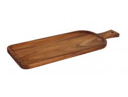 Acacia serveerplank handvat rechth. 36,2 x 13,5 cm, doos 6 stuks