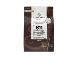 Pure chocolade callets 54,5% cacao, zak 2,5 kg