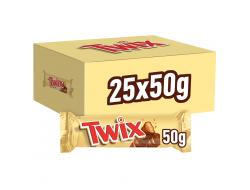 Candybar single 50 gr per stuk, doosje 25 stuks.