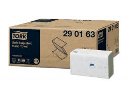 Singlefold handdoeken soft wit H3 advanced 250 stuks per pak, doos 15 pakken