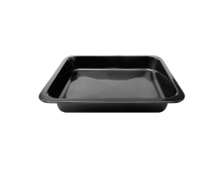 Menuschaal 1-vaks 22,7x17,8x4,9 cm zwart plastic, pak 50 stuks