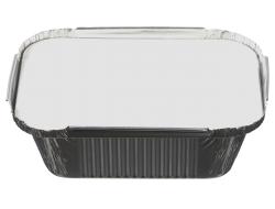 Aluminium menubak 450 ml met inlegdeksel, pak 10 stuks