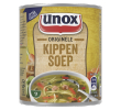 Unox Stevige kippensoep 300 ml per blik, tray 12 blikken.