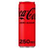 Coca-Cola Cola zero sugar 25 cl per blik, tray 24 blikken.
