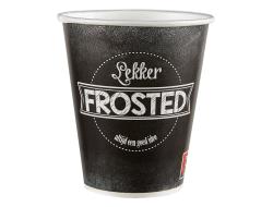 Milkshakebeker 'Frosted' 300 ml Ø90 mm karton FSC, pak 100 stuks