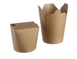 3aaltijdbak Oosters groot 750ml kraft karton FSC, zak 50 stuks
