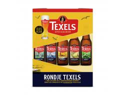 Rondje Texels 8,5% 30 cl per fles, 5 flessen+6 glazen per pak, doos 4 pak