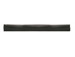 Vervangrubber voor vloertrekker wit rubber 420 x 20 x 40 mm zwart, zak 2x1 stuk