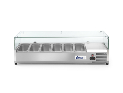 Opzetkoelvitrine 6x1/3GN - glasopbouw, per stuk