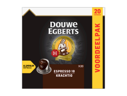Koffie capsules espresso extra strong UTZ 104 gr per stuk, doosje 20 stuks