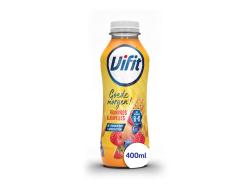 Goedemorgen drinkyoghurt framboos blauwe bes 400 ml per fles, tray 6 flessen