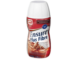 Drinkvoeding ensure plus fibre chocolade 200 ml per fles, tray 30 flessen
